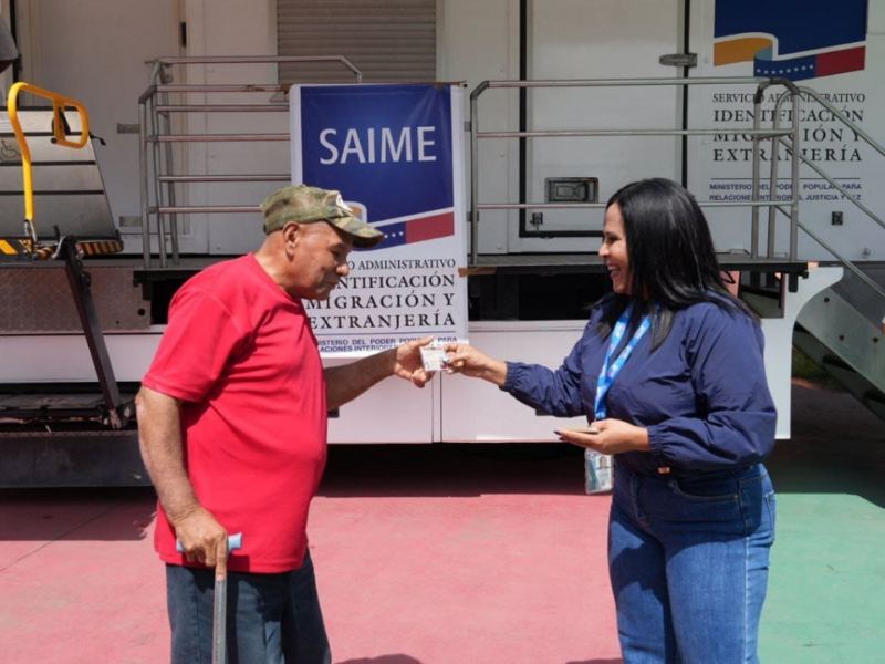 Ruta “Saime llega a cada rincón de la Patria 2026” supera los 122 mil ciudadanos cedulados