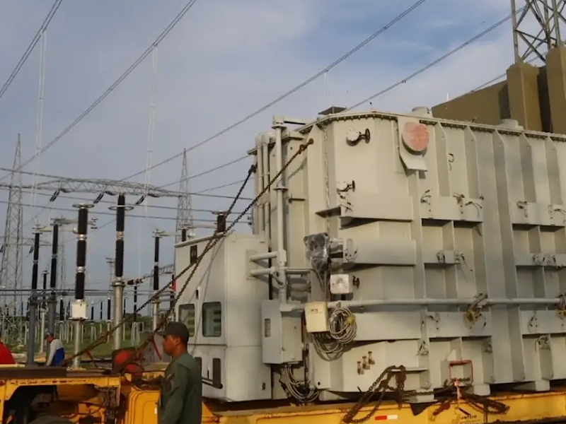 Llegó a Portuguesa el autotransformador de 300 MVA para fortalecer el sistema eléctrico del suroccidente
